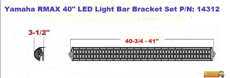 Yamaha Wolverine RMAX 1000 and X2 R-Spec 850 40 Light Bar Bracket Set | UTV Accessories - Free shipping