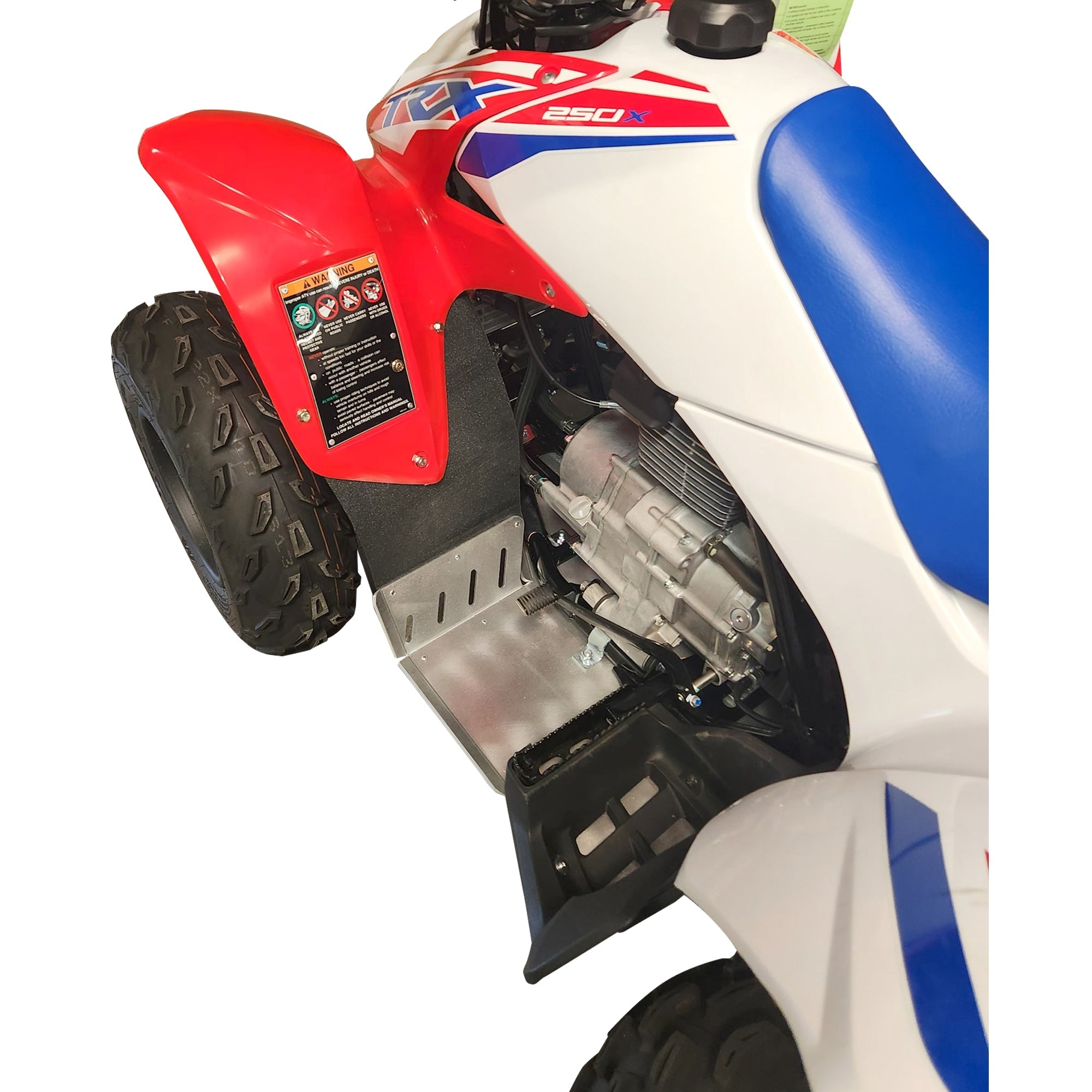 Honda TRX250X Ricochet Full Coverage Frame Skid Plate 2009-2026