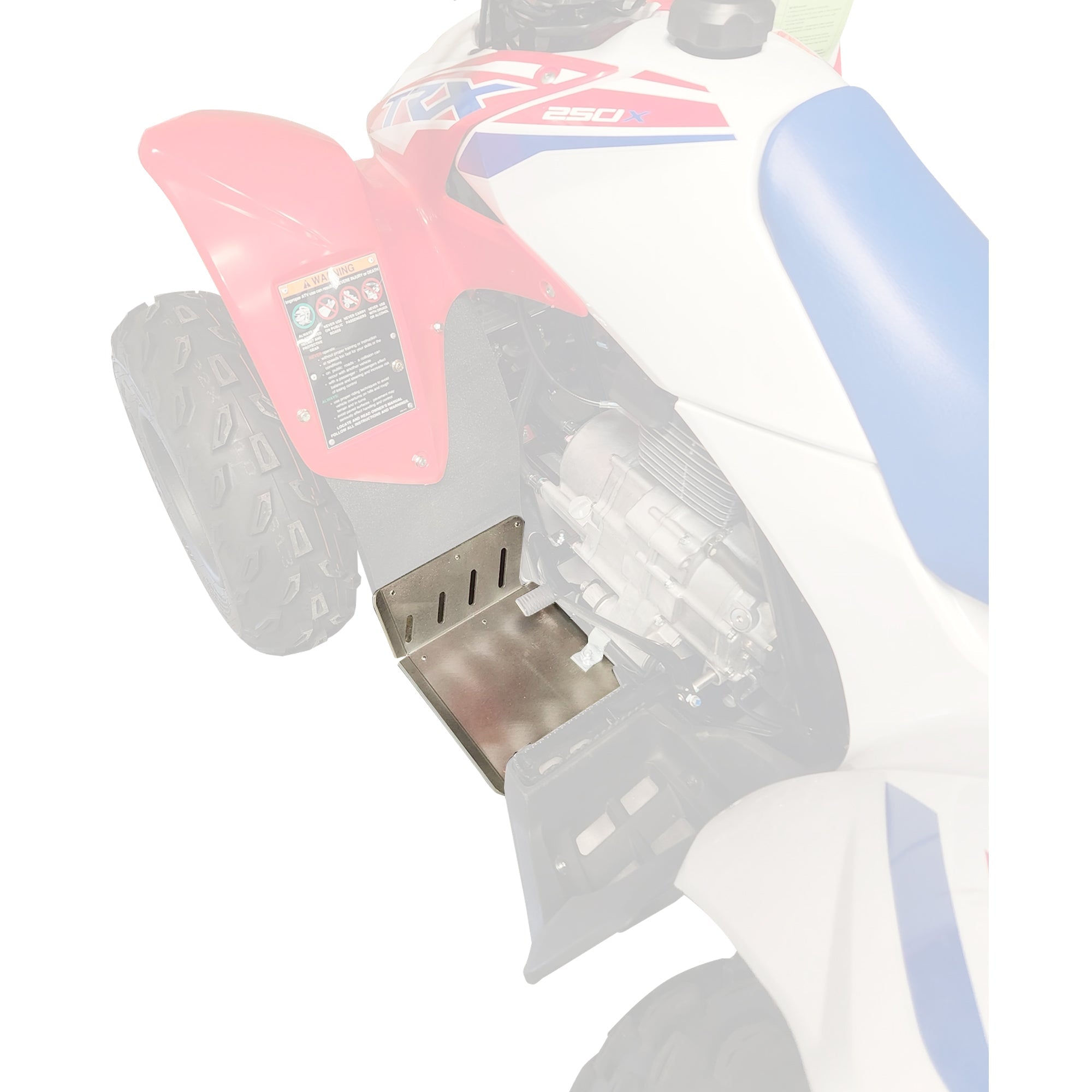 Honda TRX250X Ricochet Full Coverage Frame Skid Plate 2009-2026