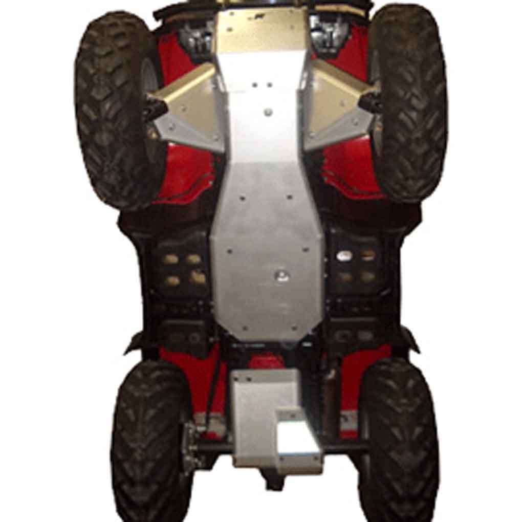 Honda TRX400 & TRX450 Fourtrax Foreman Ricochet 5-Piece Complete Aluminum Skid Plate Set