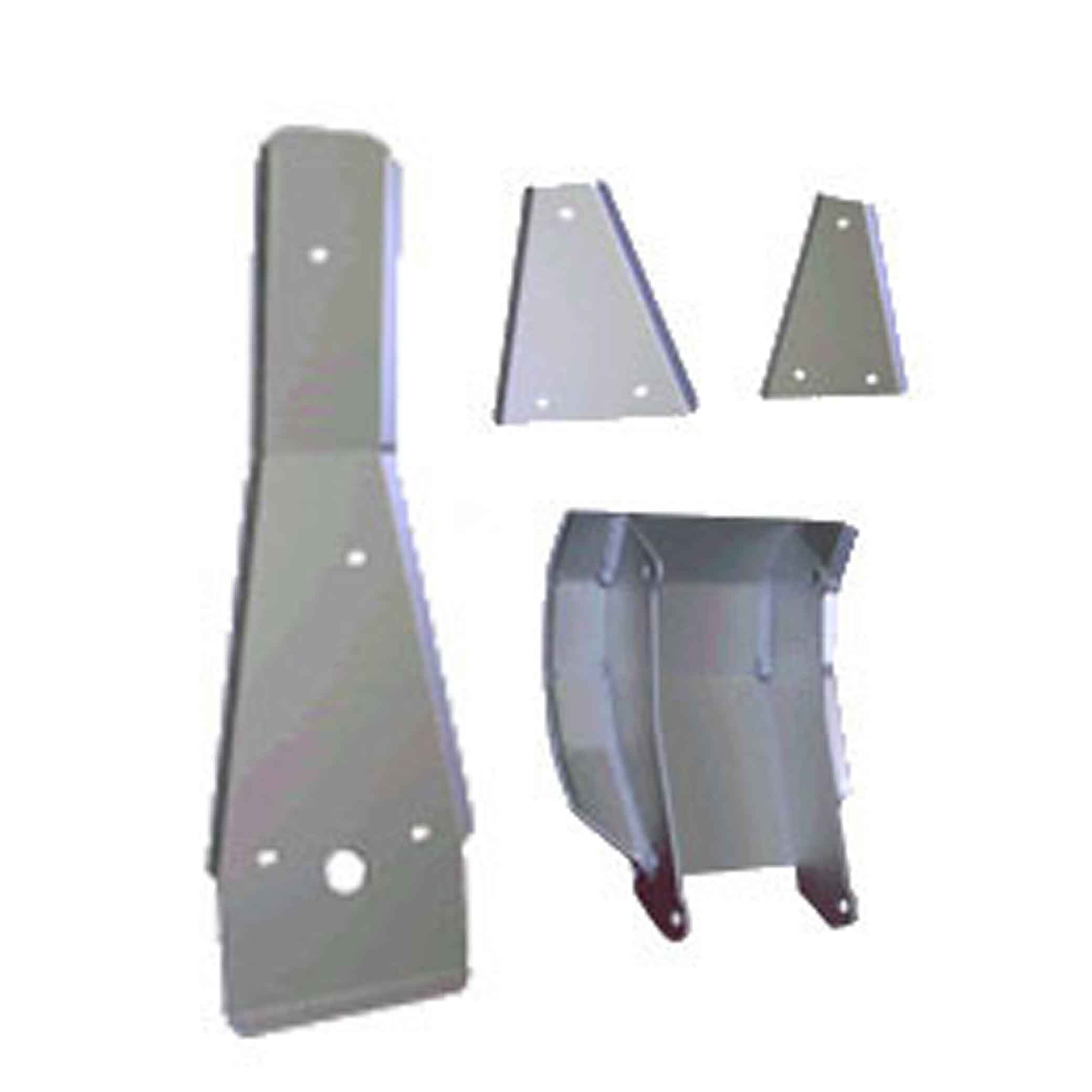 Yamaha Blaster Ricochet 4-Piece Complete Aluminum Skid Plate Set