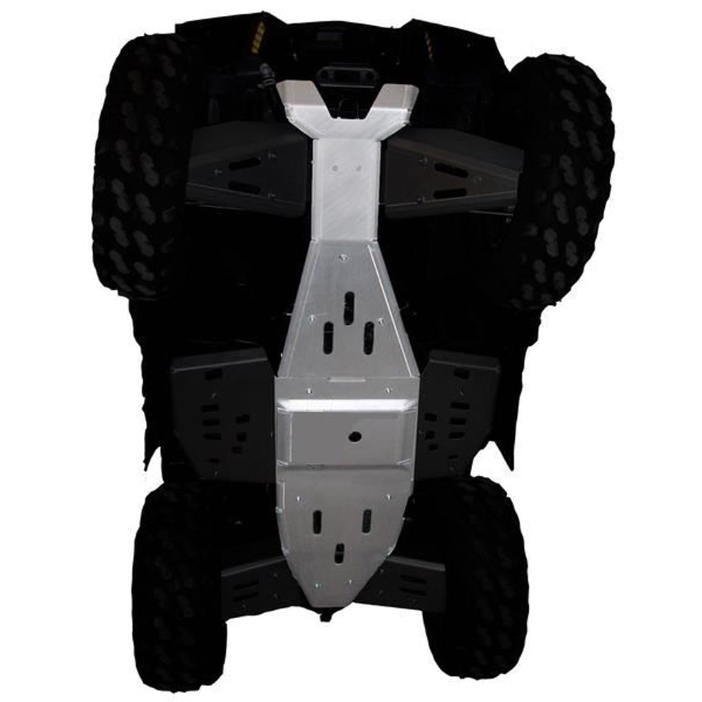 Polaris Sportsman 550 Ricochet 2-Piece Aluminum or with UHMW Layer Full Frame Skid Plate Set