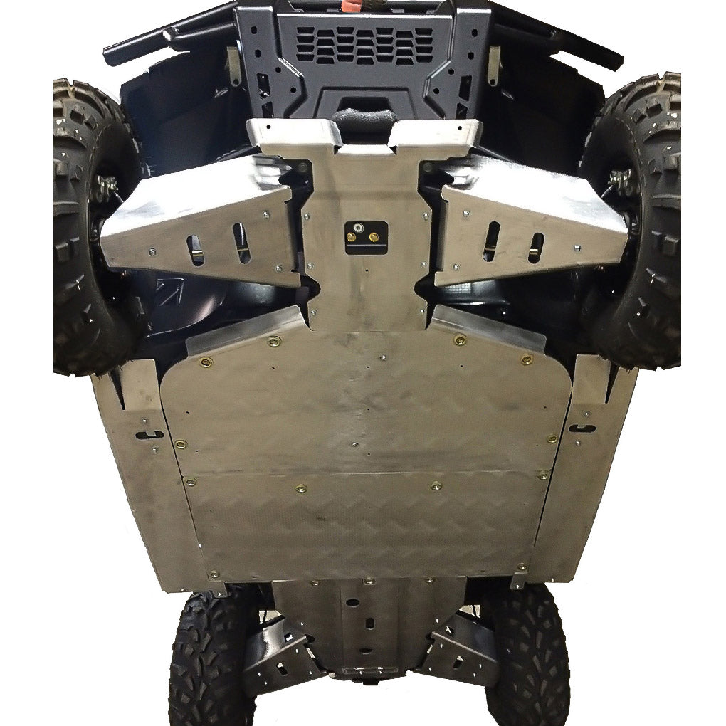 Polaris Ranger Diesel Ricochet 10-Piece Complete Aluminum or UHMW Skid Plate Set