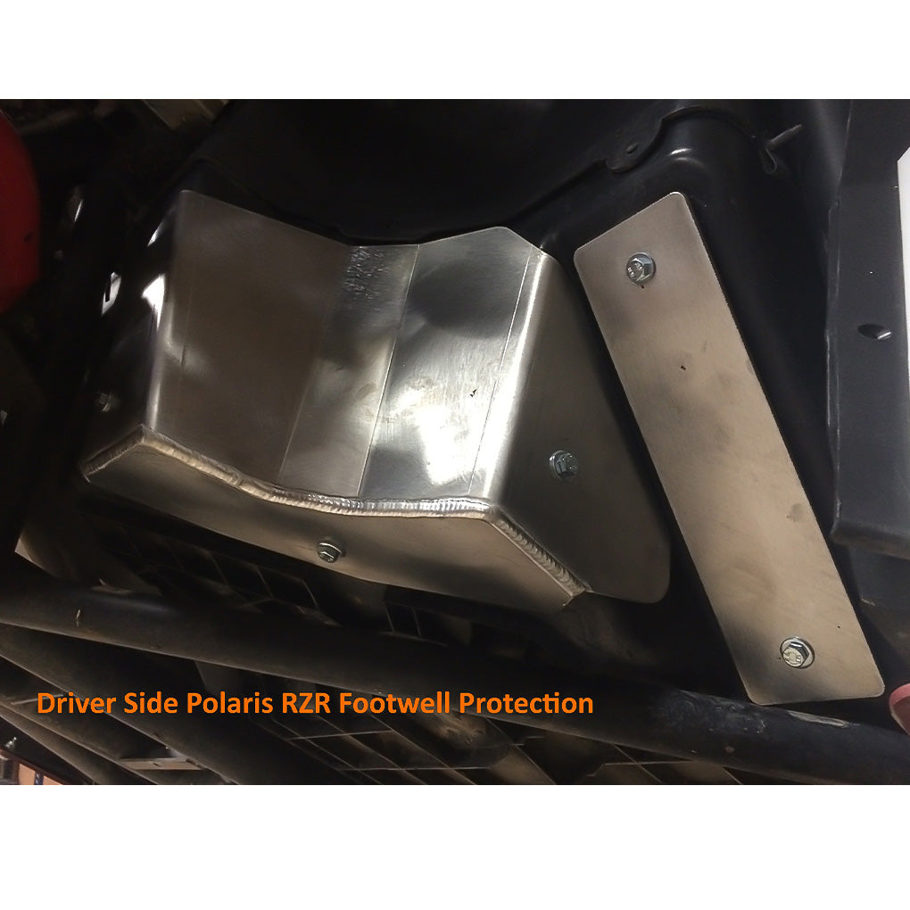 Polaris RZR XP 1000 Trails and Rocks Ricochet 2-Piece Footwell Skid Plate Set