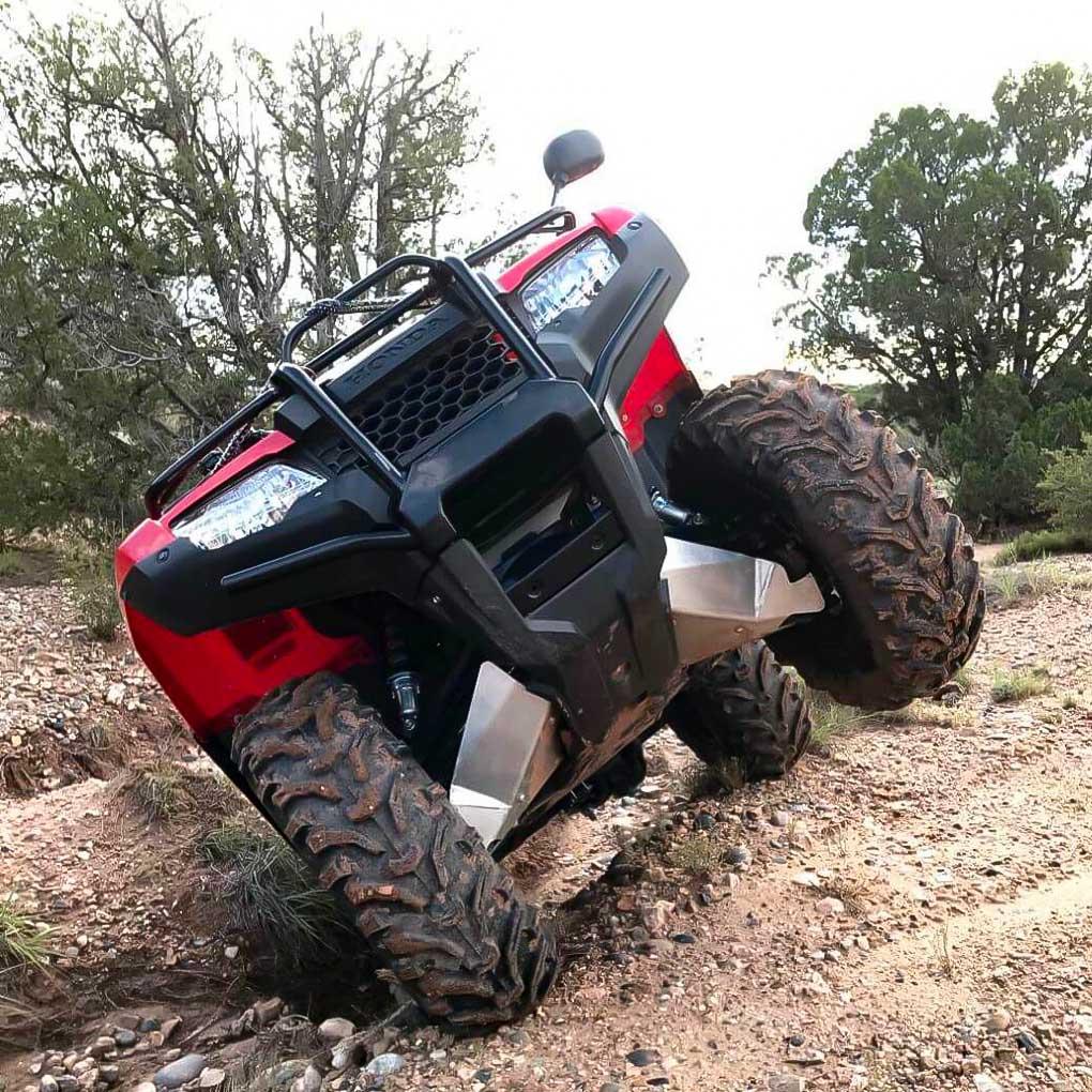 Honda TRX420 FourTrax Rancher (Straight Axle) Ricochet 2-Piece A-Arm & CV Boot Guard Set