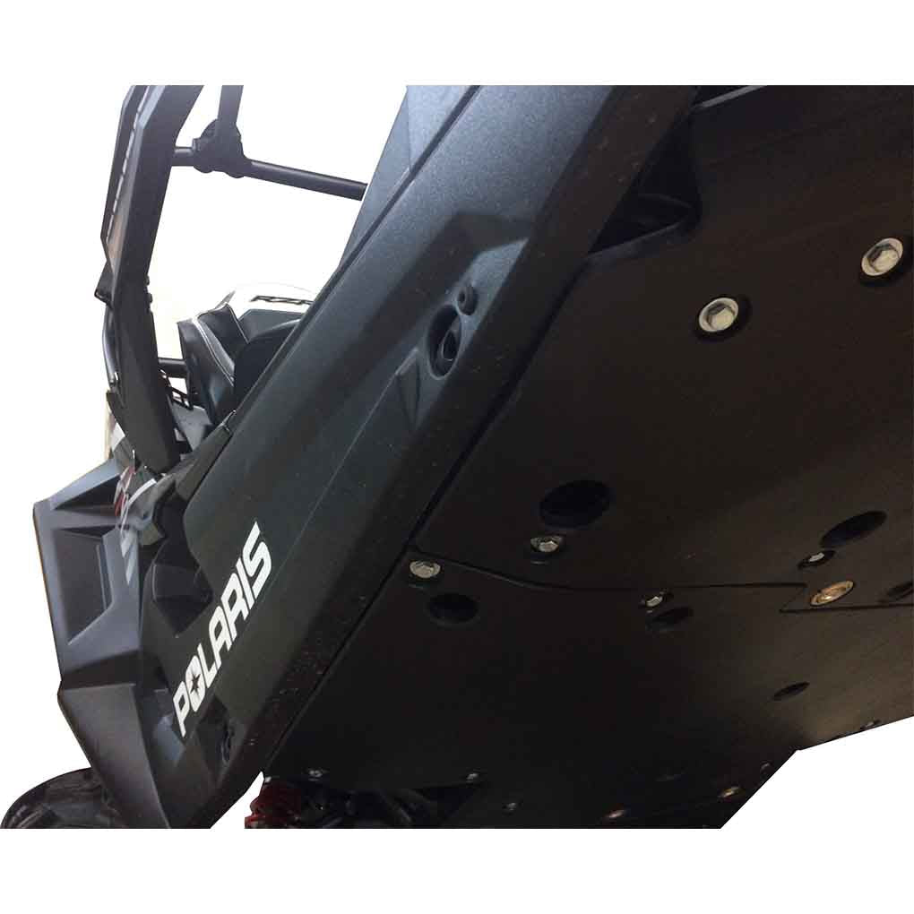 Polaris RZR Trail S Premium and Ultimate Ricochet 10-Piece Complete Aluminum or UHMW Skid Plate Set