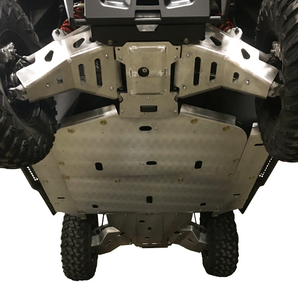 Polaris Ranger XP 1000 High Lifter Edition Ricochet 10-Piece Complete Aluminum or UHMW Skid Plate Set