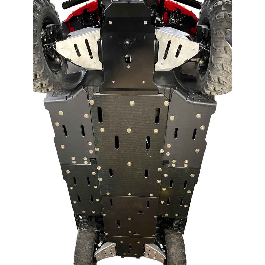 Honda Pioneer 1000-6 Ricochet Complete Skid Plate Set in Aluminum or 3/8" UHMW