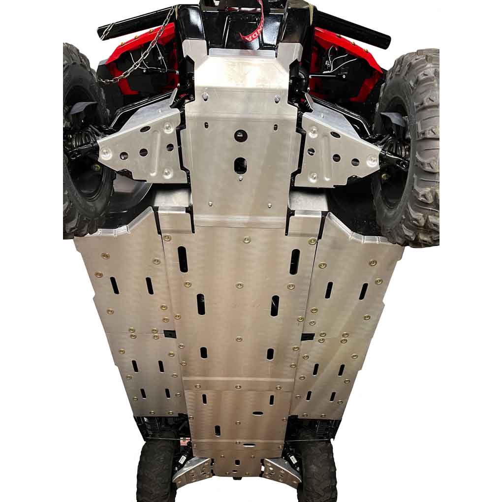 Honda Pioneer 1000-6 Ricochet Complete Skid Plate Set in Aluminum or 3/8" UHMW