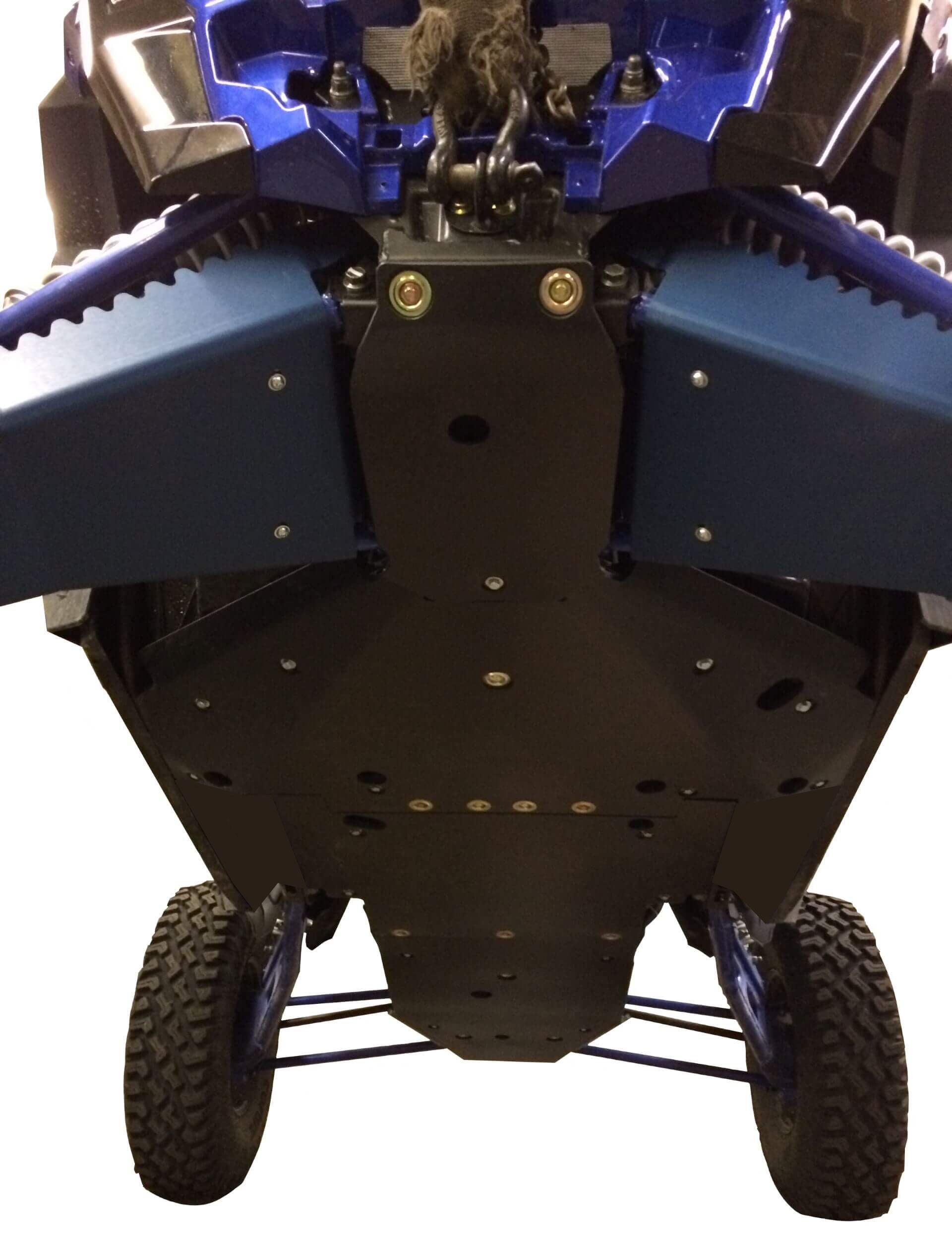 Polaris RZR XP Turbo S 4-Piece Aluminum or UHMW Frame Skid Plate Plate Set