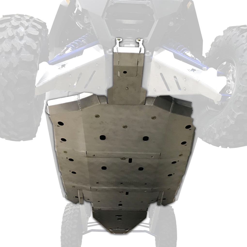 Polaris RZR XP Pro 4 Ricochet 7-Piece Aluminum or 9-Piece UHMW  Frame and Rock Slider Skid Plate Set