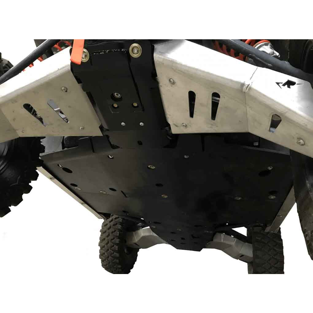 Polaris General XP 1000 Ricochet 10-Piece Complete Skid Plate Set in Aluminum or UHMW
