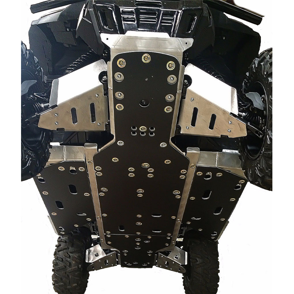 Honda Pioneer 1000 Ricochet 9-Piece Complete Skid Plate Set in Aluminum or with 1/4" UHMW Layer