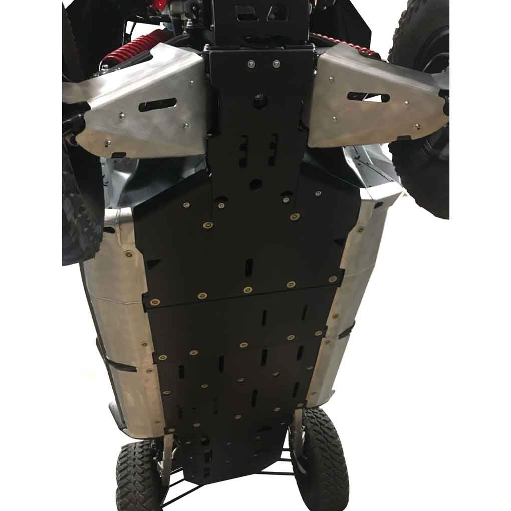 Honda Talon X-4 Ricochet 12-Piece Complete Skid Plate Set in Aluminum or 1/2" UHMW