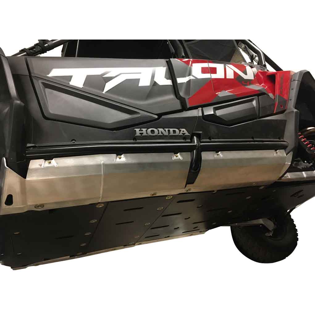Honda Talon X-4 Ricochet 12-Piece Complete Skid Plate Set in Aluminum or 1/2" UHMW