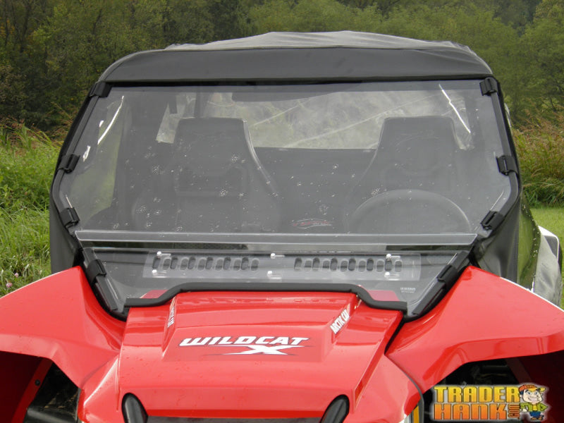 Arctic Cat Wildcat X 1000 - 2-Piece Scratch-Resistant Windshield w/Vent Option | UTV Accessories - Free shipping