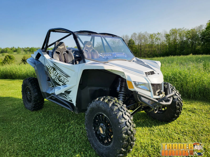 Arctic Cat Wildcat XX 2-Seater - 1-Piece Windshield with Clamp Vent and Hard Coat Options | UTV Accessories - Free shipping