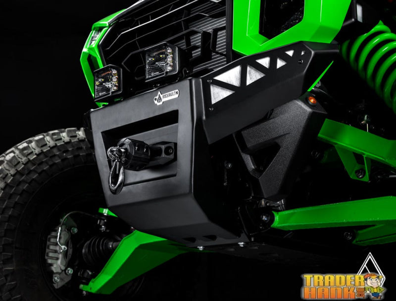 Assault Industries Kawasaki Teryx H2 Winch-Ready Aluminum Plate Front Bumper | UTV Accessories - Free shipping