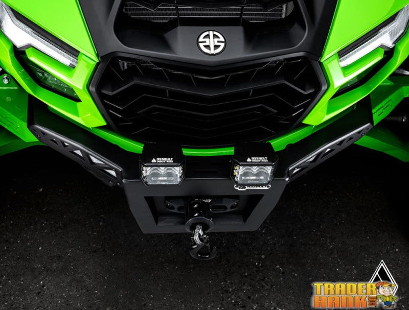 Assault Industries Kawasaki Teryx H2 Winch-Ready Aluminum Plate Front Bumper | UTV Accessories - Free shipping