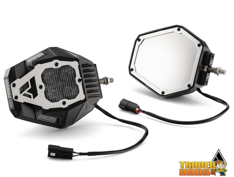 Assault Industries Nighthawk G2 LED Side-View Mirrors | UTV Accessories - Free shipping