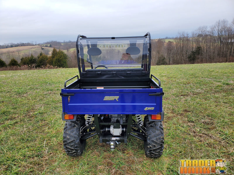 Bison 400U/200U 200P - 1 Pc Lexan Back Panel w/Vent Clamp and Lower Panel Options | UTV Accessories - Free shipping