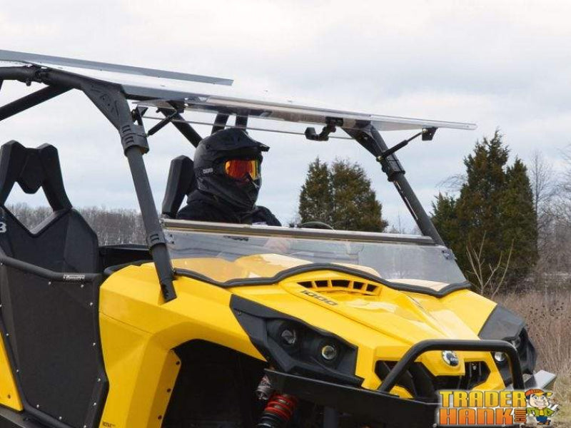 Can-Am Commander Scratch Resistant Flip Windshield | SUPER ATV WINDSHIELDS - Free Shipping