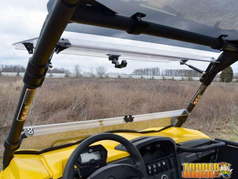 Can-Am Commander Scratch Resistant Flip Windshield | SUPER ATV WINDSHIELDS - Free Shipping