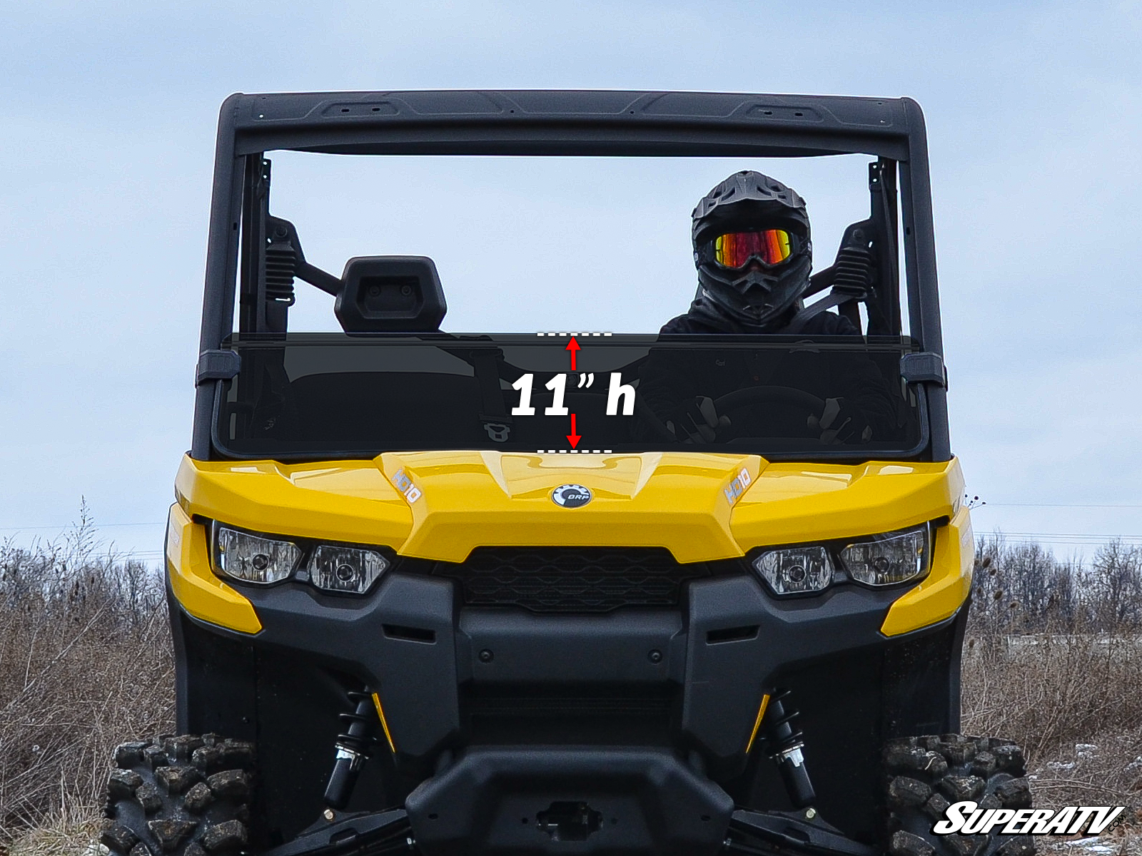 Can-Am Defender HD10 Half Windshield