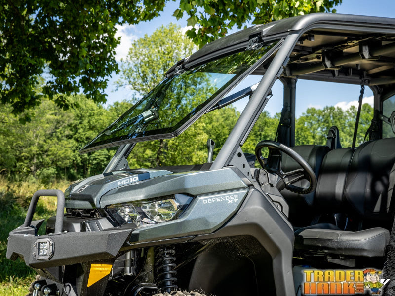 Can-Am Defender HD7 MaxDrive Power Flip Glass Windshield | UTV Accessories - Free shipping