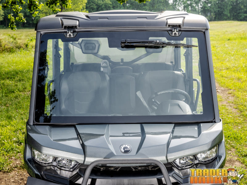 Can-Am Defender HD9 MaxDrive Power Flip Glass Windshield | UTV Accessories - Free shipping