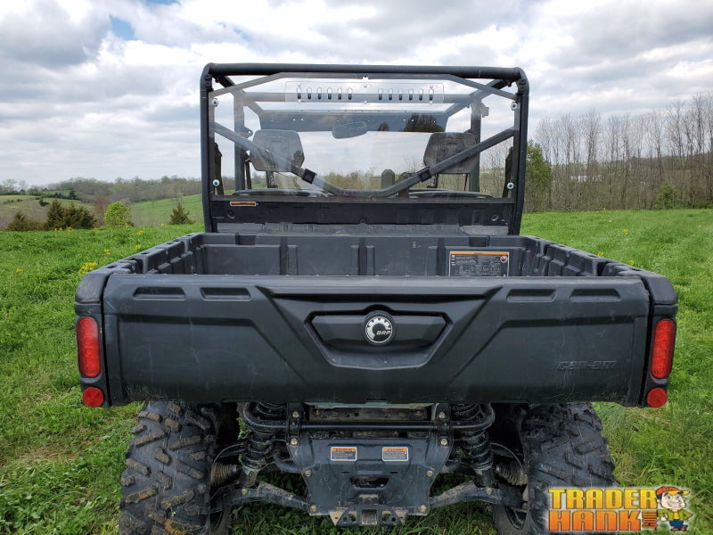Can-Am Defender Max 4 - 1 Pc Lexan Back Panel w/Vent Option | UTV Accessories - Free shipping