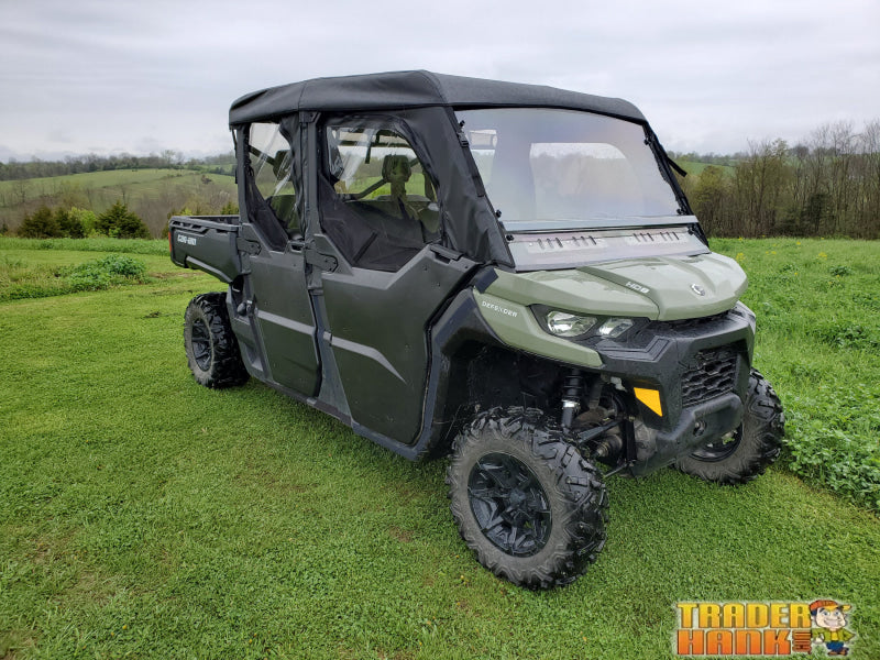 Can-Am Defender Max 4 - Full Cab Enclosure For Hard Windshield (Half Doors) | UTV Accessories - Free shipping