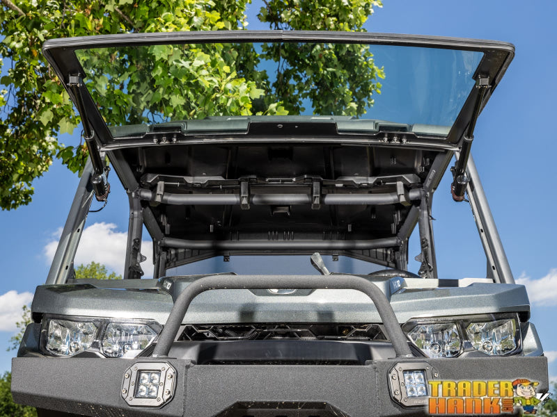 Can-Am Defender MaxDrive Power Flip Glass Windshield | UTV Accessories - Free shipping