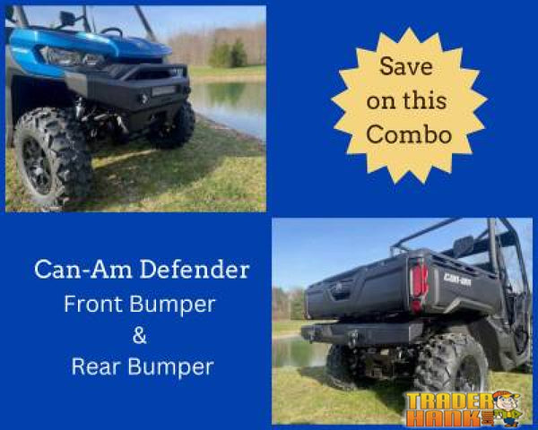 Can - Am Defender Rear Bumper and Front Brush Guard Combo | UTV Accessories - Free shipping