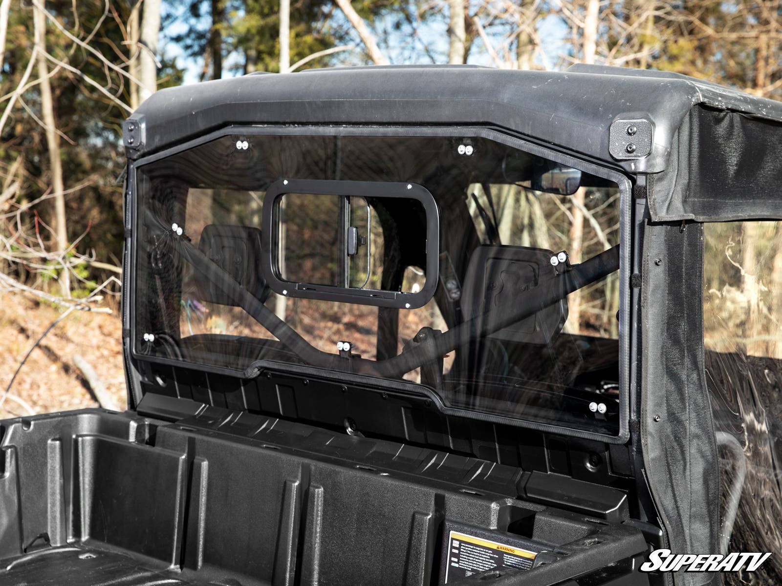 Can-Am Defender HD9 Sliding Rear Windshield