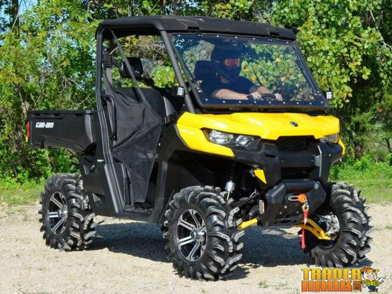 Can-Am Defender Scratch Resistant Flip Windshield | SUPER ATV WINDSHIELDS - Free Shipping