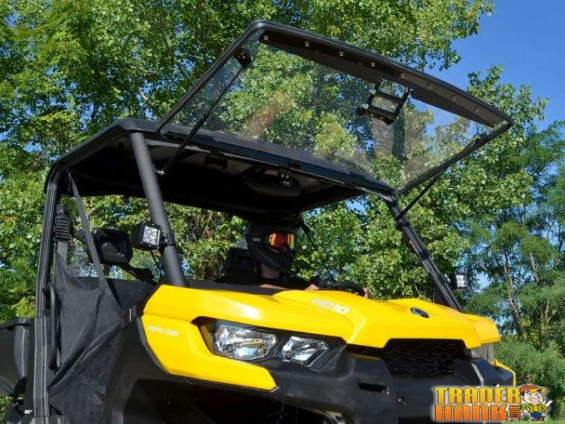 Can-Am Defender Scratch Resistant Flip Windshield | SUPER ATV WINDSHIELDS - Free Shipping