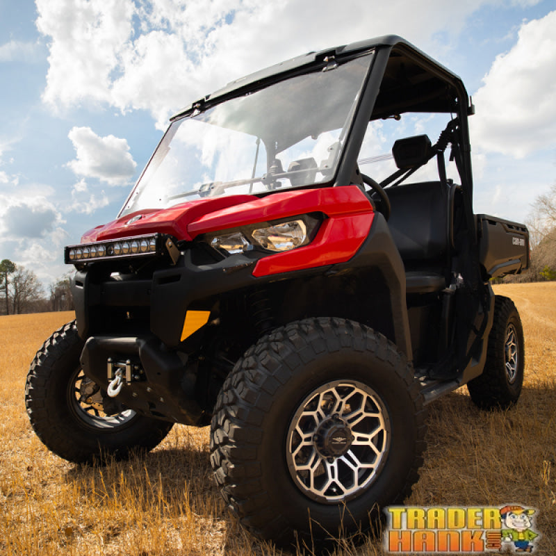 Can Am Defender Velocity Flip Up Front Windshield - Hard Coated | UTV Accessories - Free shipping