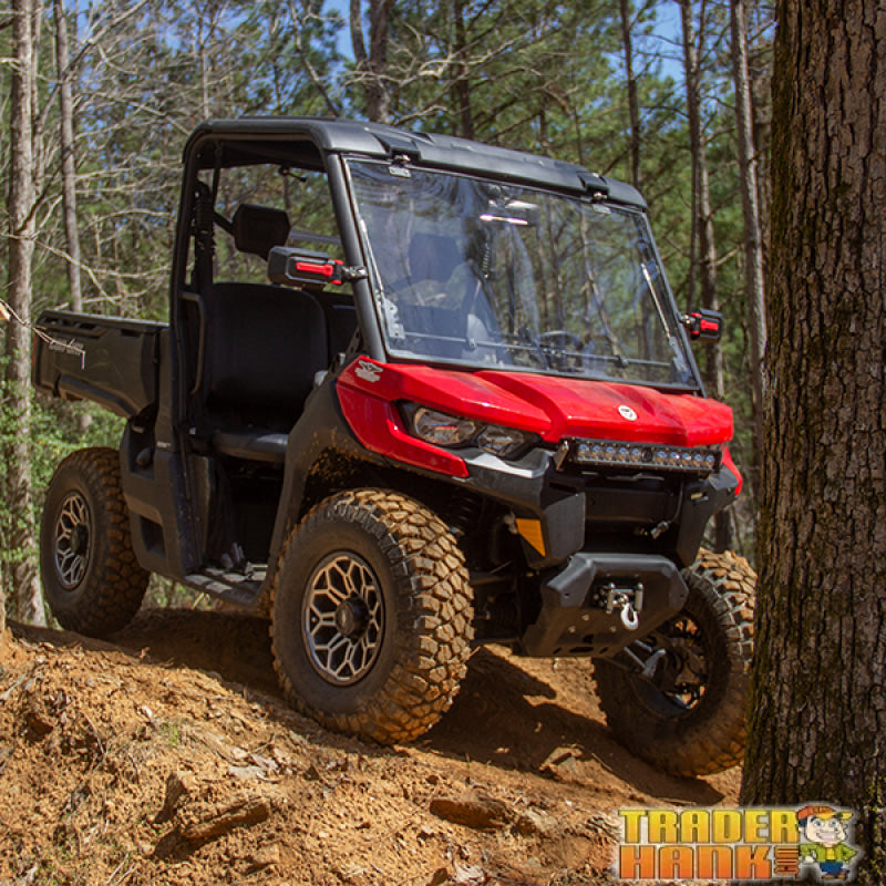 Can Am Defender Velocity Flip Up Front Windshield - Hard Coated | UTV Accessories - Free shipping