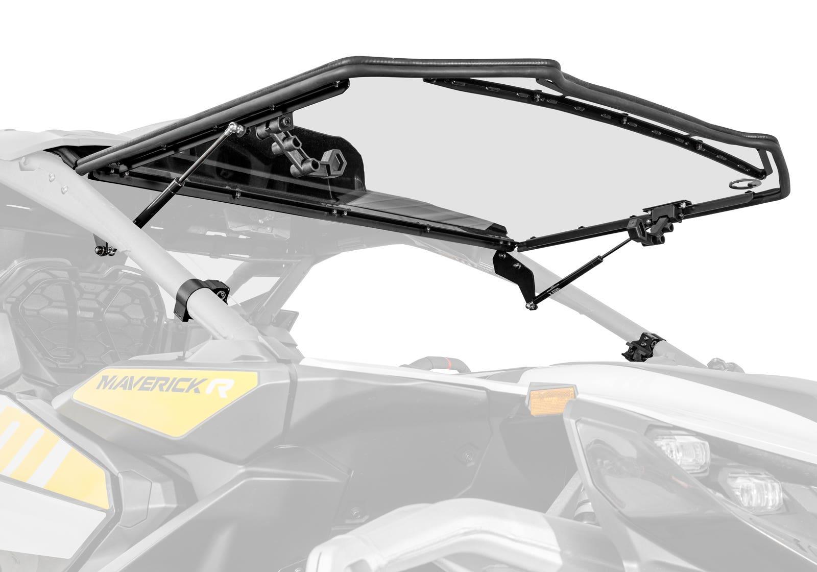 Can-Am Maverick R Scratch-Resistant Flip Windshield