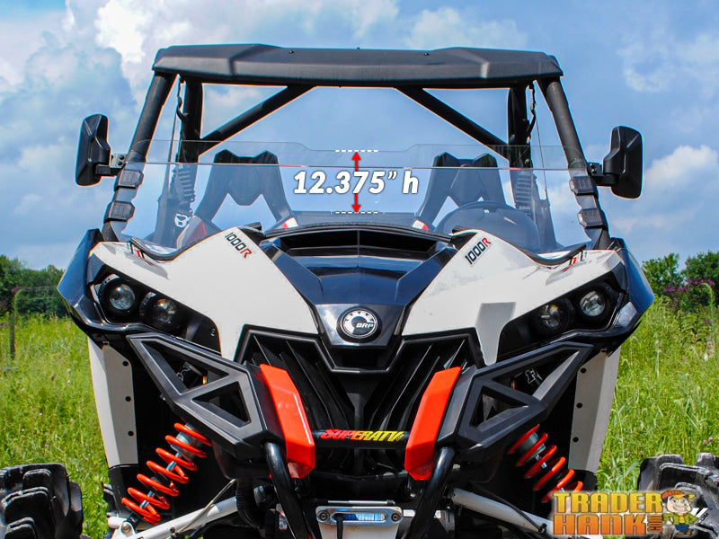 Can-Am Maverick Scratch Resistant Half Windshield | Free shipping