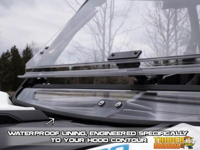 Can-Am Maverick Sport Scratch Resistant Flip Windshield | SUPER ATV WINDSHIELDS - Free shipping
