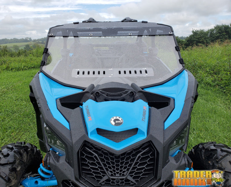 Can-Am Maverick X3 Max - 2 Pc Windshield with Tinted Visor w/Hard Coat Vent and Clamp Options | UTV Accessories - Free shipping