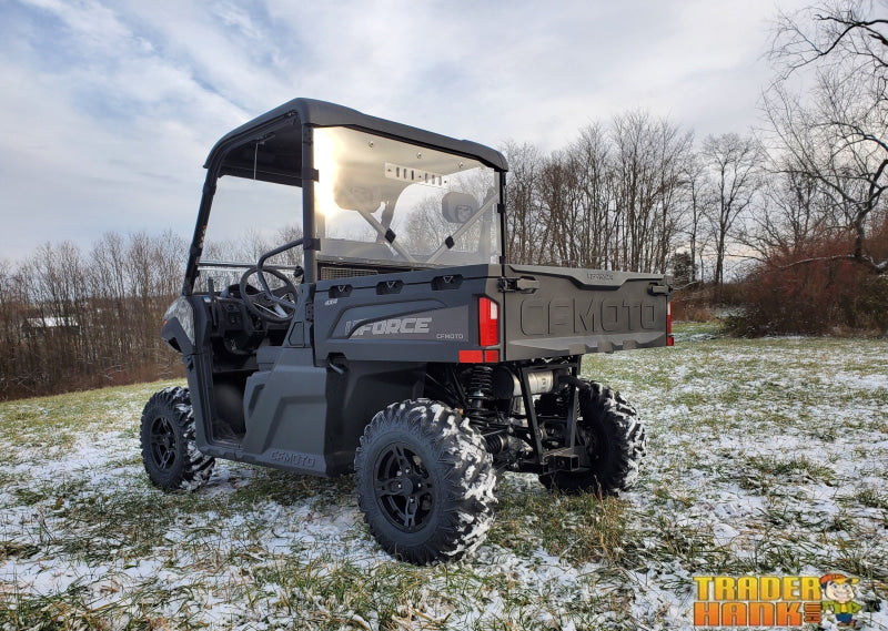 CFMoto UForce 600 - 1 Pc Lexan Back Panel w/Clamp and Vent Options | UTV Accessories - Free shipping