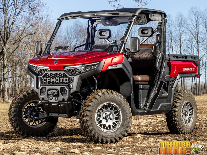 CFMOTO UForce U10 Pro Vented Full Windshield | UTV Accessories - Free shipping