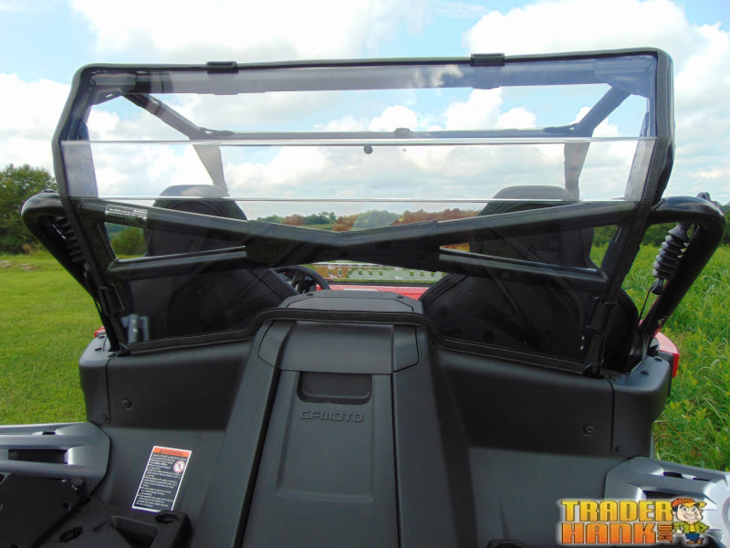 CFMoto ZForce 950 - 1 Piece Lexan Back Panel w/Tint Clamp and Vent Options | UTV Accessories - Free shipping