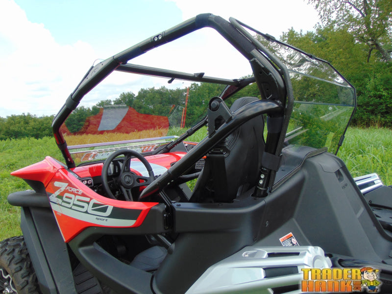 CFMoto ZForce 950 - 1 Piece Lexan Back Panel w/Tint Clamp and Vent Options | UTV Accessories - Free shipping