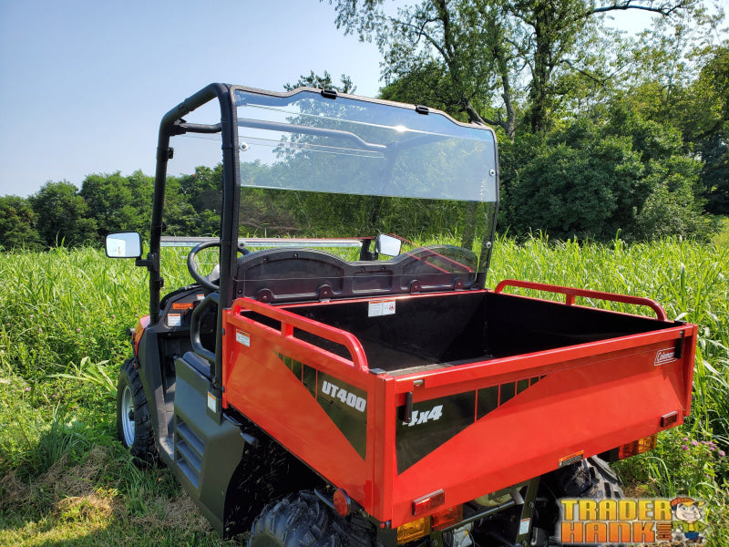Coleman UT400/HiSun HS 400 - 1 Pc Lexan Back Panel w/Clamp and Vent Options | UTV Accessories - Free shipping