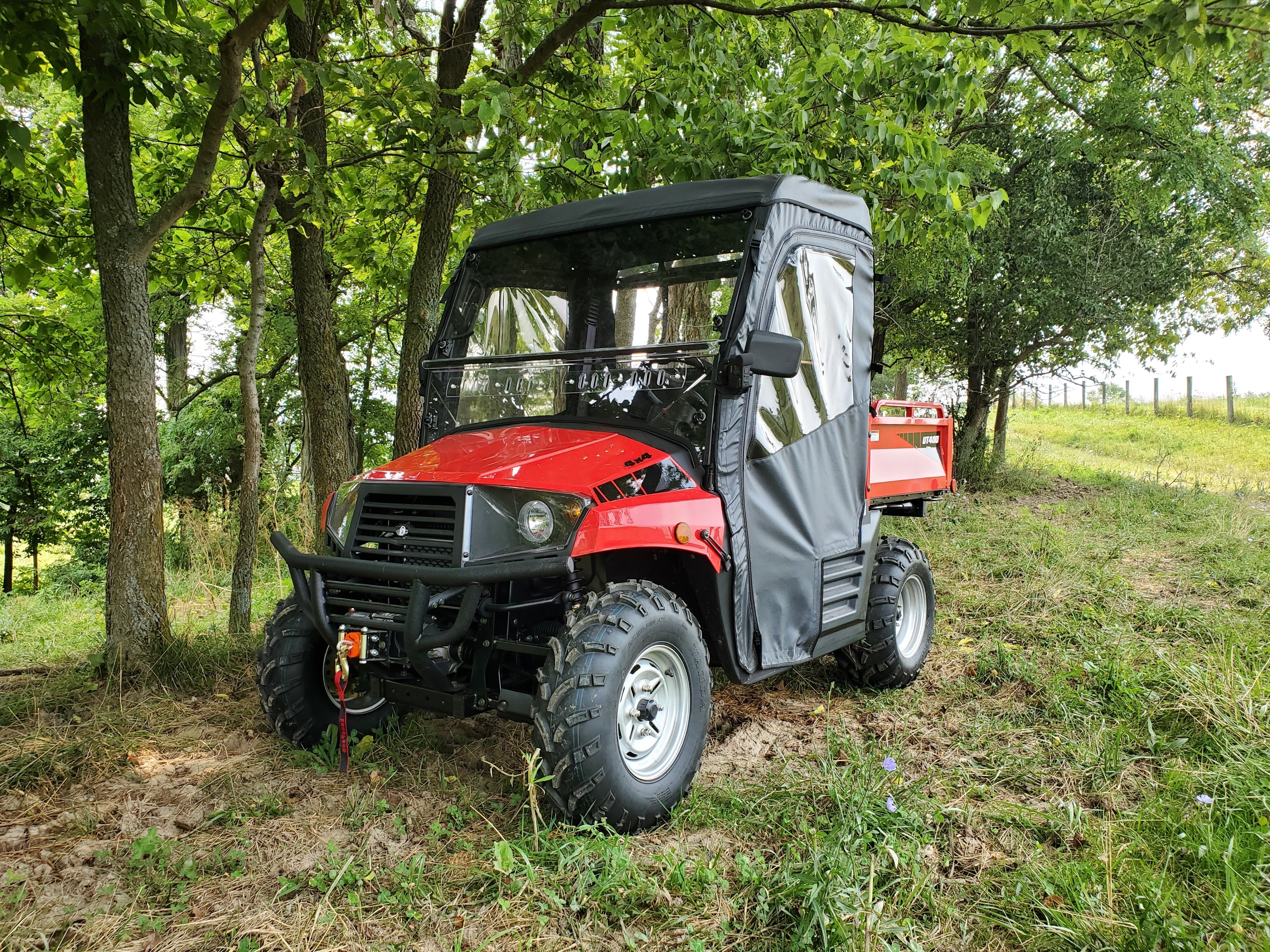 Coleman UT400/HiSun HS 400 - Full Cab Enclosure for Hard Windshield