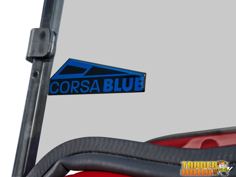 Corsa Blue E-Z-GO Express S Flip Down Windshield | UTV Accessories - Free shipping